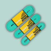 Lucky Laces Aqua Coast Waxed Skate Laces Shoe Laces 54" (137cm), 72" (183cm), 96" (244cm) - Lucky Skates 