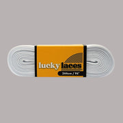 Lucky Laces White Cloud Waxed Skate Laces Shoe Laces 54" (137cm), 72" (183cm), 96" (244cm) - Lucky Skates 
