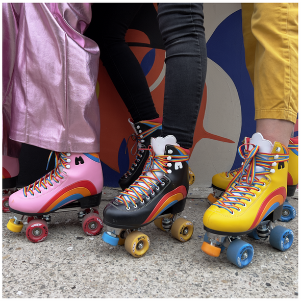 Moxi Rainbow Rider Asphalt Black Roller Skates