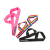 MOXI SKATE STRAP HOLDER IN PINK. RAINBOW AND BLACK 