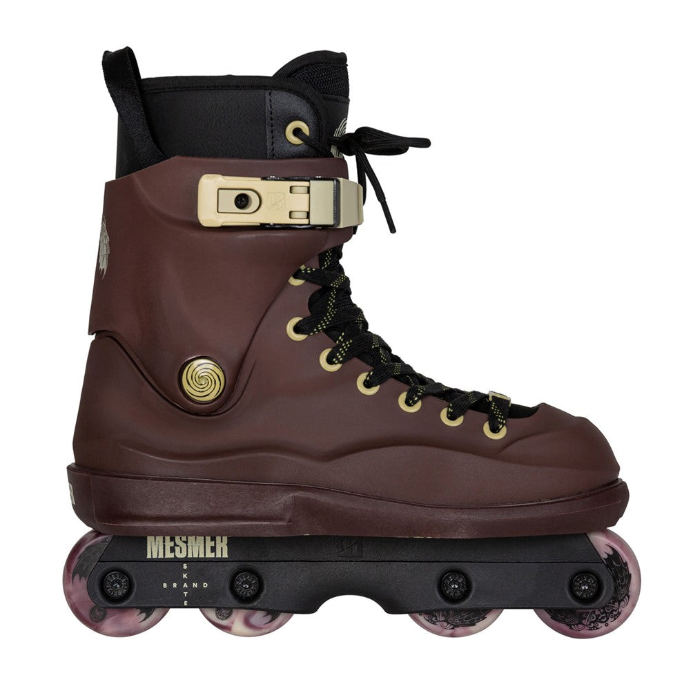 BROWN GOLD AGGRESSIVE INLINE SKATES 
