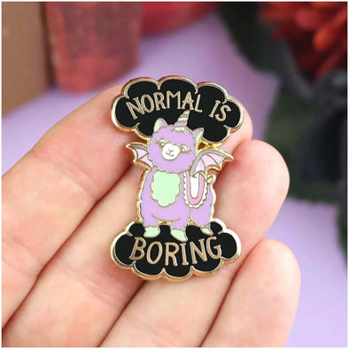 Normal Is Boring Pin