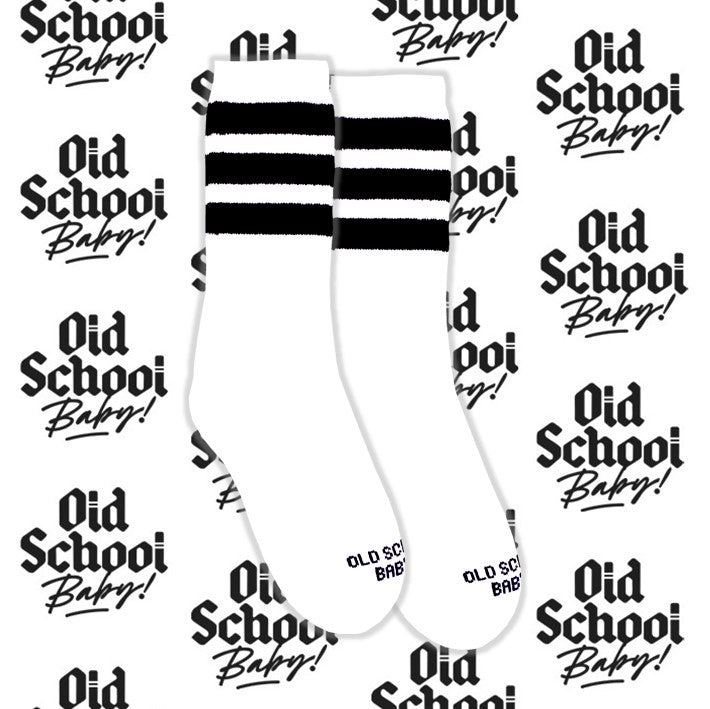 Old School Baby! Cool Cats Mid High Skate Socks - Lucky Skates