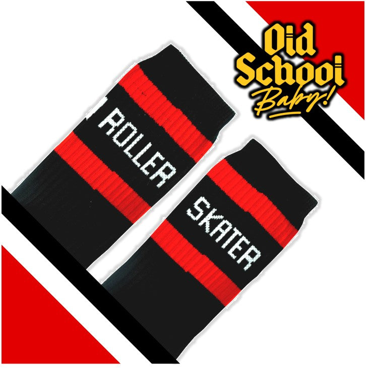 Old School Baby! Roller Skater Mid High Skate Socks - Lucky Skates