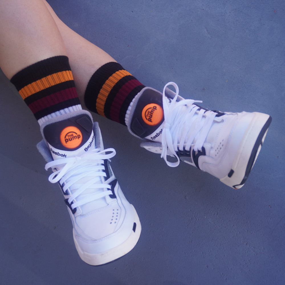 Old School Baby! Champ Mid High Skate Socks - Lucky Skates