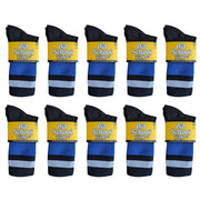 Old School Baby! Team Blue Mid High Skate Socks - 10 Pack - Lucky Skates 
