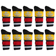 Old School Baby! Team Red Mid High Skate Socks - 10 Pack - Lucky Skates 