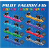Pilot F-16 Falcon Plate Turquoise