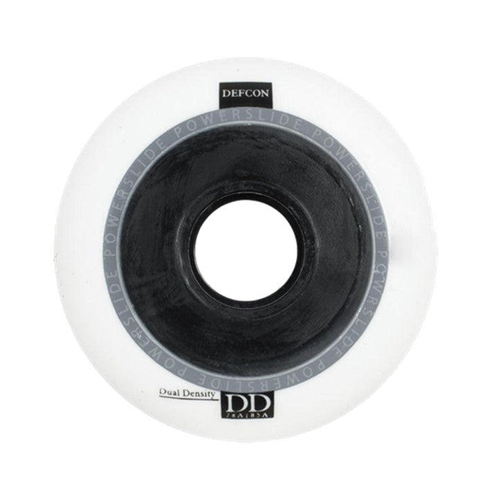 Powerslide Defcon White Inline Wheels 76mm 80mm 78A/85A - 4 Pack