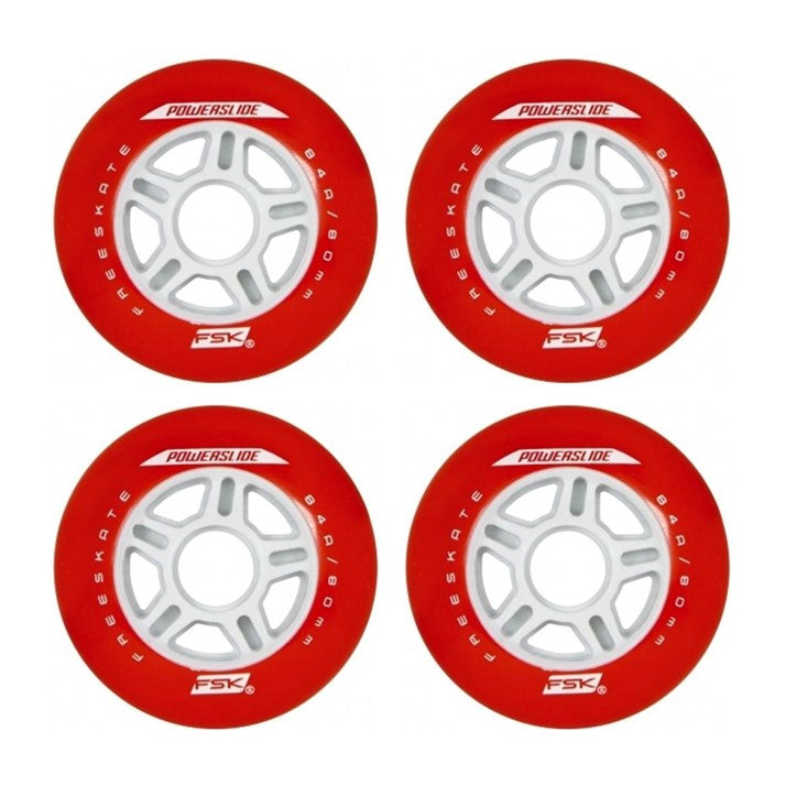 Powerslide Freeskate Inline Wheels 84mm 84A - 4 Pack