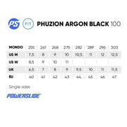 powerslide phuzion argon black 100 size chart 