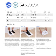 PLAYLIFE JET INLINE SKATE SIZE CHART 