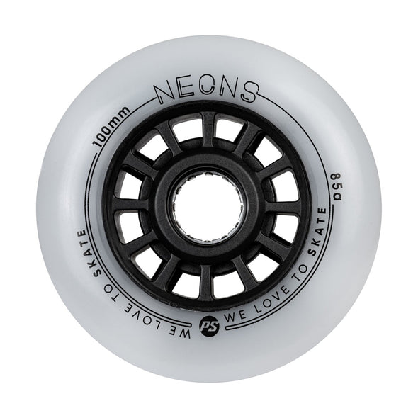 Powerslide Neons LED Inline Wheels 100mm 85A - 3 Pack