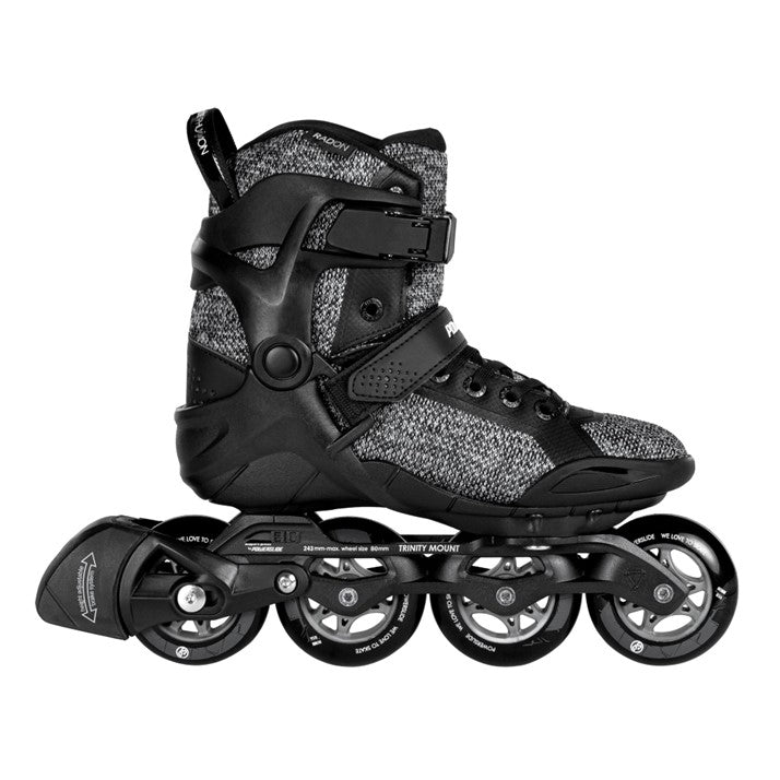 Powerslide Phuzion Radon Black White 80 Inline Skates - Lucky Skates