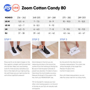 zoom cotton candy powerslide size chart 