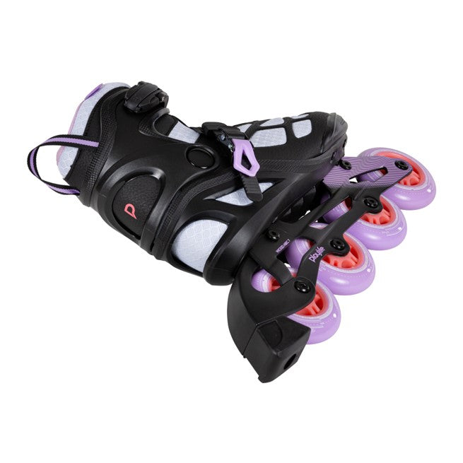 BLACK LILAC AND CORAL INLINE SKATES