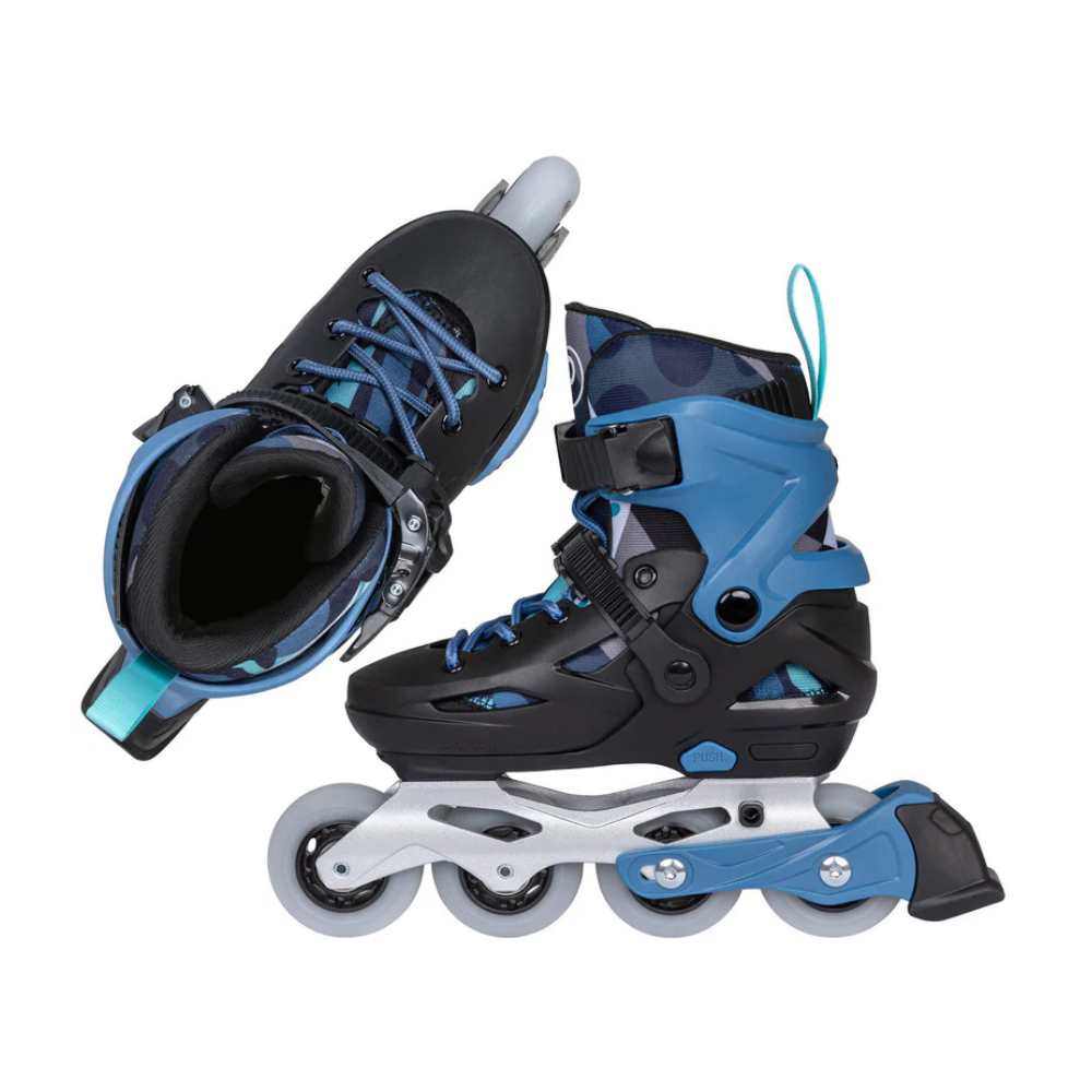 Kids Adjustable Powerslide Flash Blue Inline Skates - Lucky Skates 