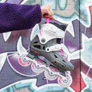 Playlife Imperial 80 Fuchsia Pink Grey Womnes Inline Skates - Lucky Skates 