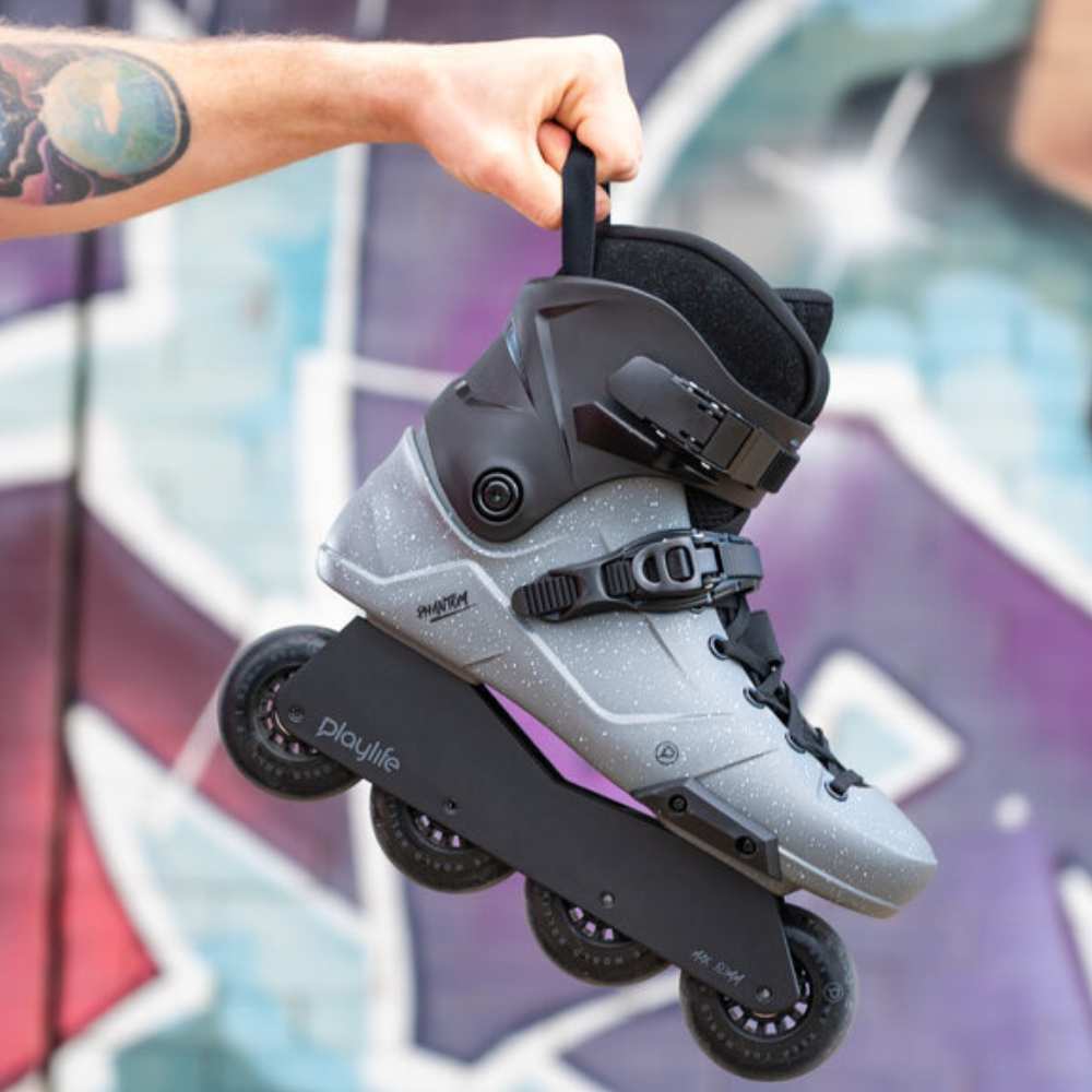 Playlife Phantom Black Grey Fleck 80mm Urban Inline Skates - Lucky Skates 