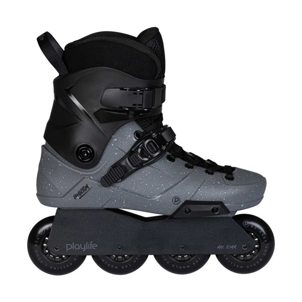Playlife Phantom Black Grey Fleck 80mm Urban Inline Skates - Lucky Skates 