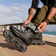 Playlife Rave Black 80 Inline Skates Grey trinity Frame - Lucky Skates 