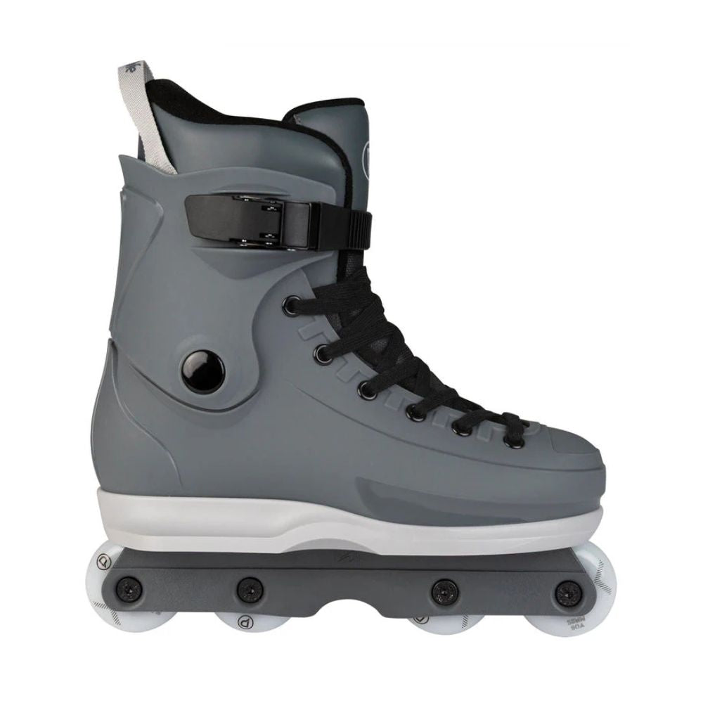 Playlife Rave Park Aggressive Inline Skates Grey White 58mm - Lucky Skates 