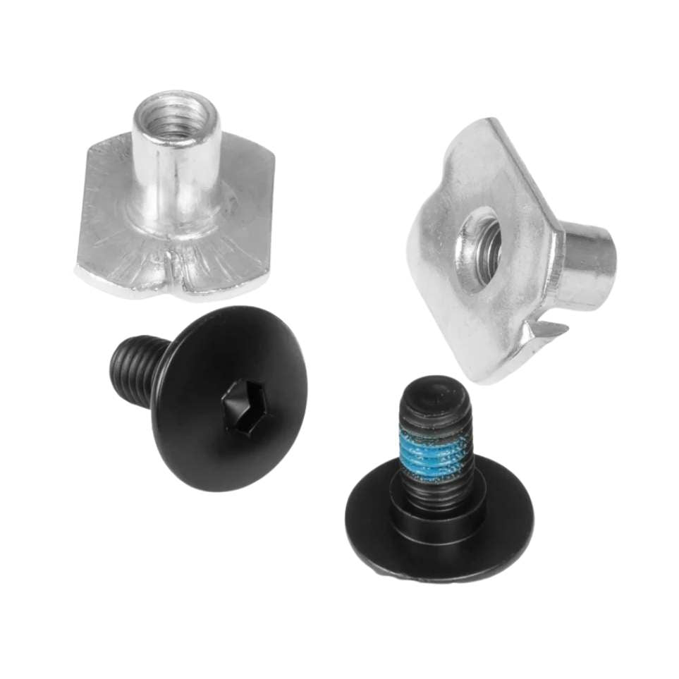Powerslide Inline Skates Cuff Screw + Anti Rivet fitting Next Black - 2 pack - Lucky Skates 