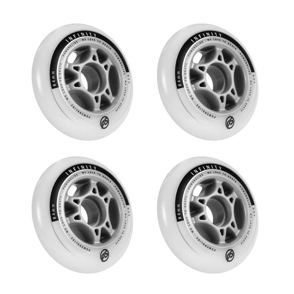 Powerslide Infinity II Inline Wheel 84mm 85A - 4 Pack - Lucky Skates