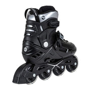 Kids Adjustable Powerslide Khaan Junior NXT Black Inline Skates Rollerblades - Lucky Skates 