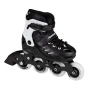 Kids Adjustable Powerslide Khaan Junior SQD Black White Inline Skates - Lucky Skates 