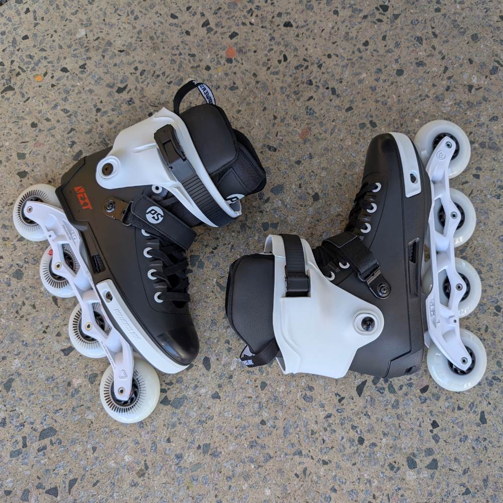 Powerslide Next Core Black White 80 Inline Skates - Lucky Skates