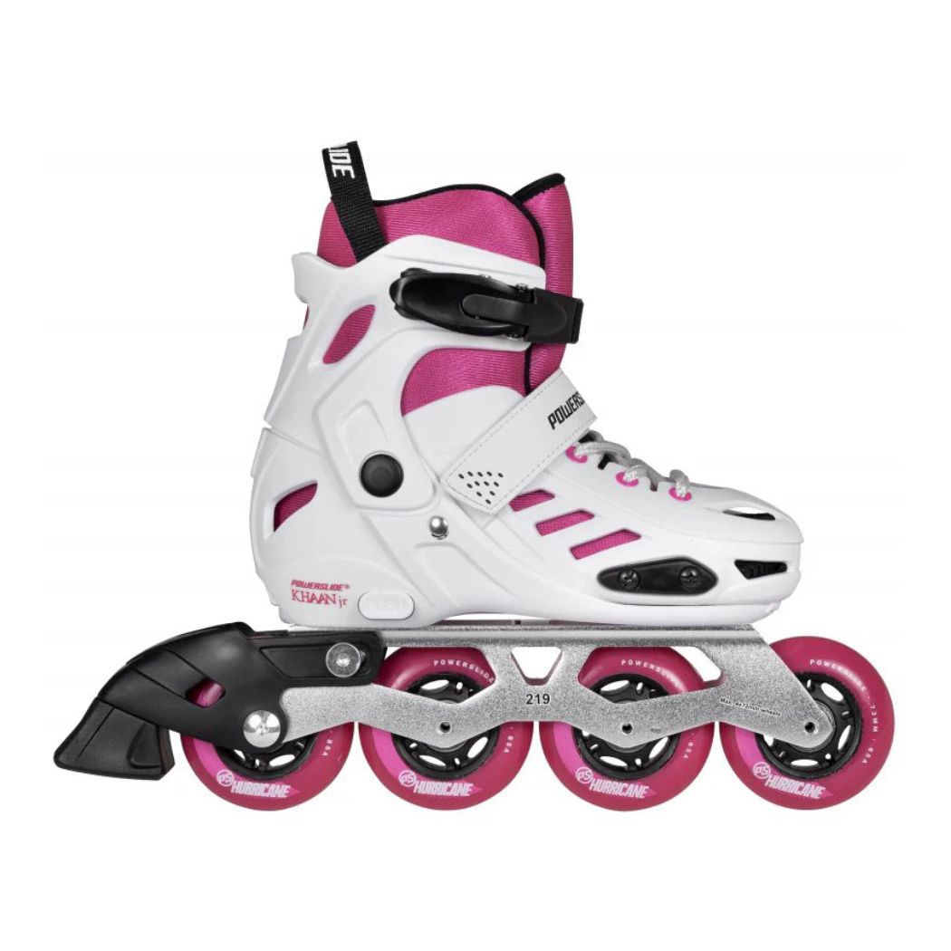 Powerslide One Khaan Kids SQD Pink Adjustable Inlines - Lucky Skates 