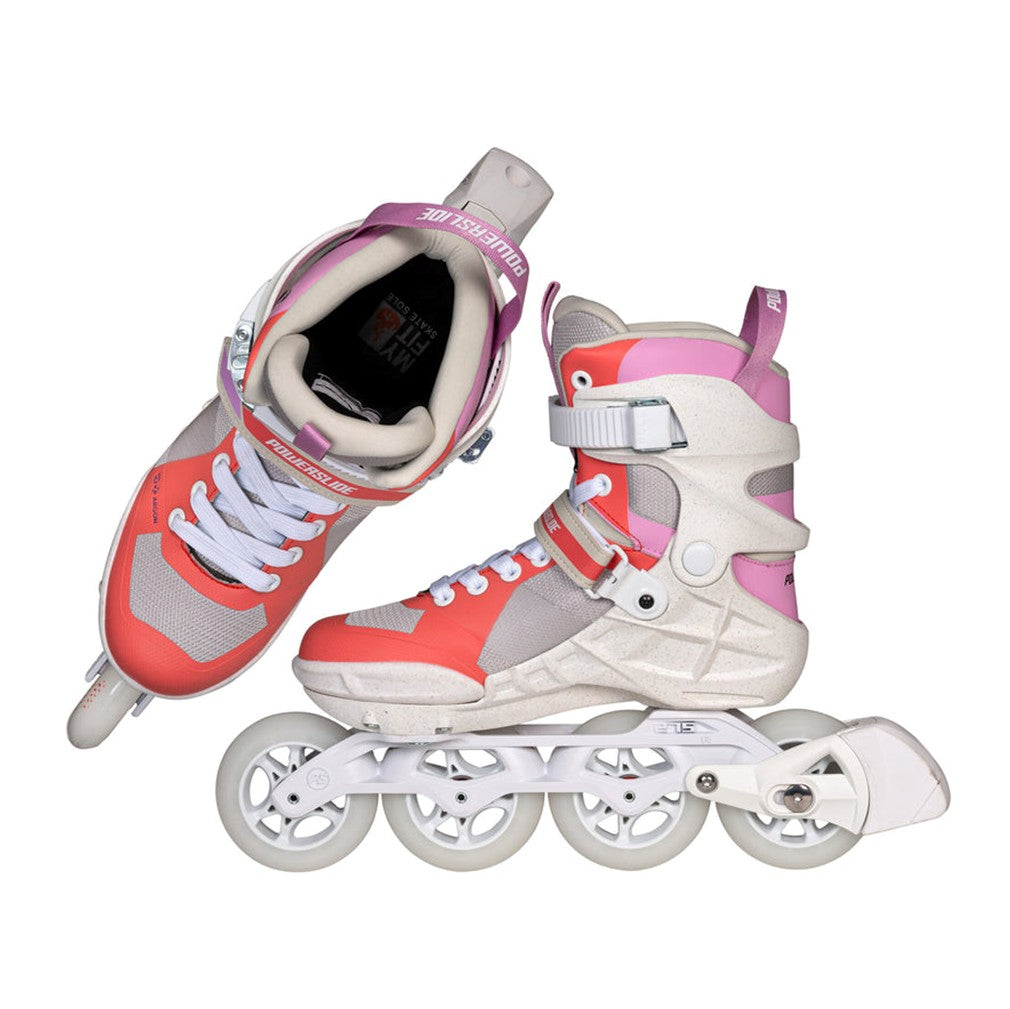 Powerslide Phuzion Argon Peach 90 Inline Skates - Lucky Skates 