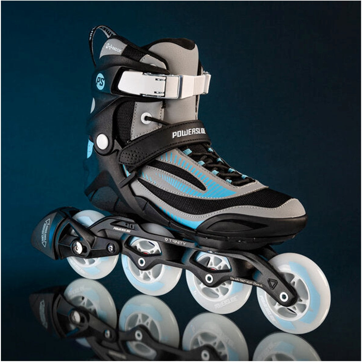 Powerslide Phuzion Radon Slate Grey 84 Inline Skates - Lucky Skates