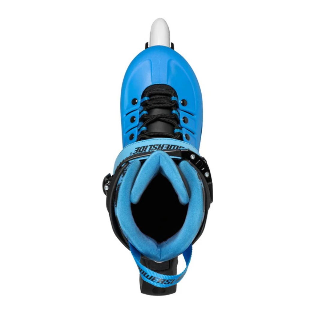 Kids Adjustable Powerslide Phuzion Universe Blue 3 Wheel Tri Inline Skates - Lucky Skates 