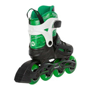 Kids Adjustable Powerslide Phuzion Universe Green 4 Wheel Inline Skates - Lucky Skates 