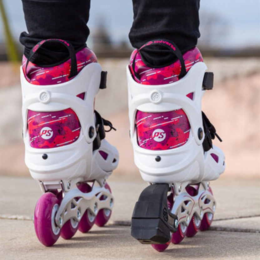 Powerslide Phuzion Universe Pink 4 Wheel Children's Adjustable Inline Skates Rollerblades - Lucky Skates 