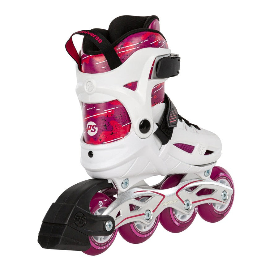 Powerslide Phuzion Universe Pink 4 Wheel Children's Adjustable Inline Skates Rollerblades - Lucky Skates 