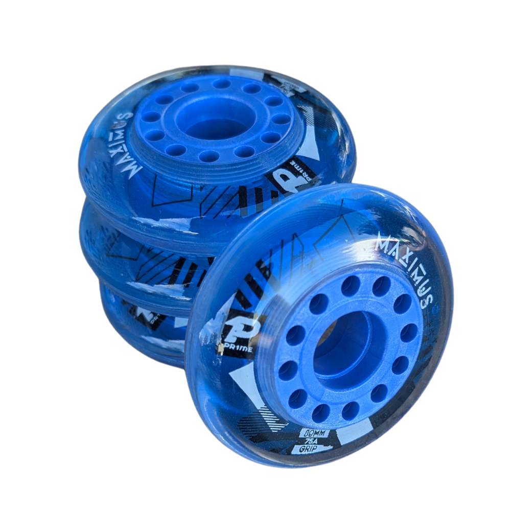 Powerslide Prime Maximus Indoor Wheels 80mm Blue - 4 pack - Lucky Skates