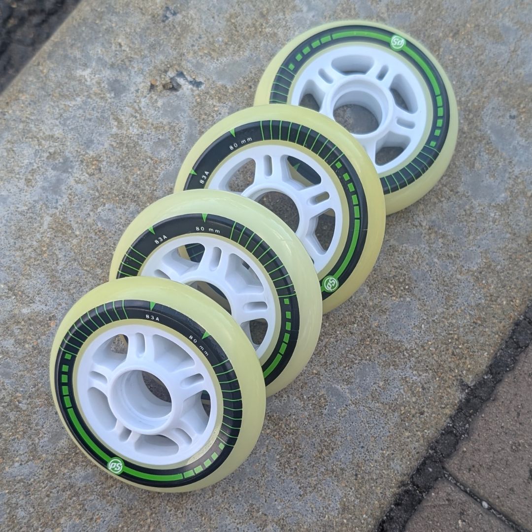 Powerslide Slimline Inline Wheel 80mm 83a - 4 Pack - Lucky Skates 