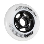 Powerslide Spinner White Inline Wheels 80mm 88A - Lucky Skates 