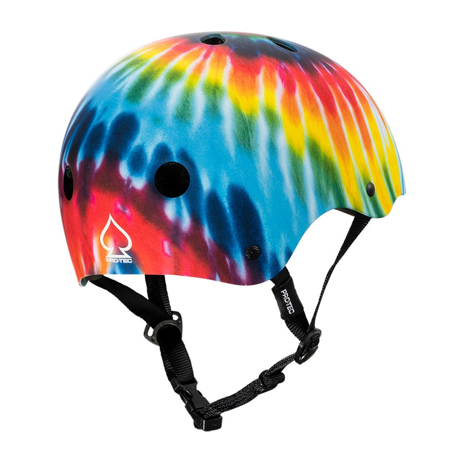Pro-tec Classic Certified Skate Helmet Tie Dye Rainbow - Certified - Lucky Skates 