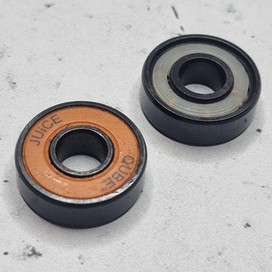 8mm juice qube orange skate bearings 