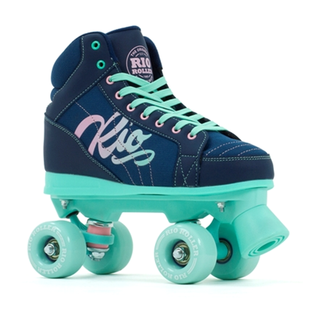 Rio Roller Lumina Navy Green Roller Skates - Lucky Skates