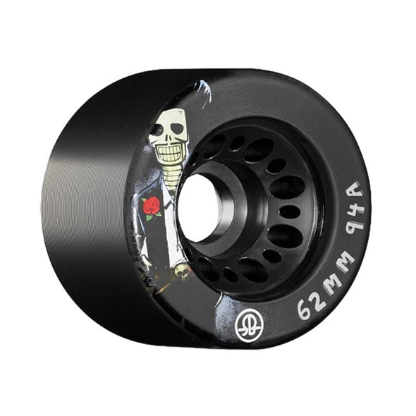Rollerbones Day of the Dead Wheels Black 94A - 4 pack