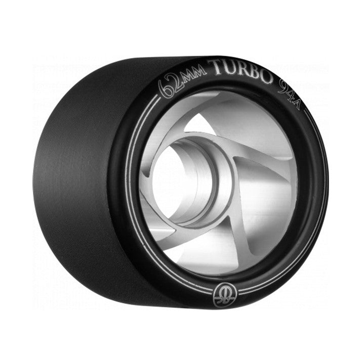 black turbo skate wheel with metal hub