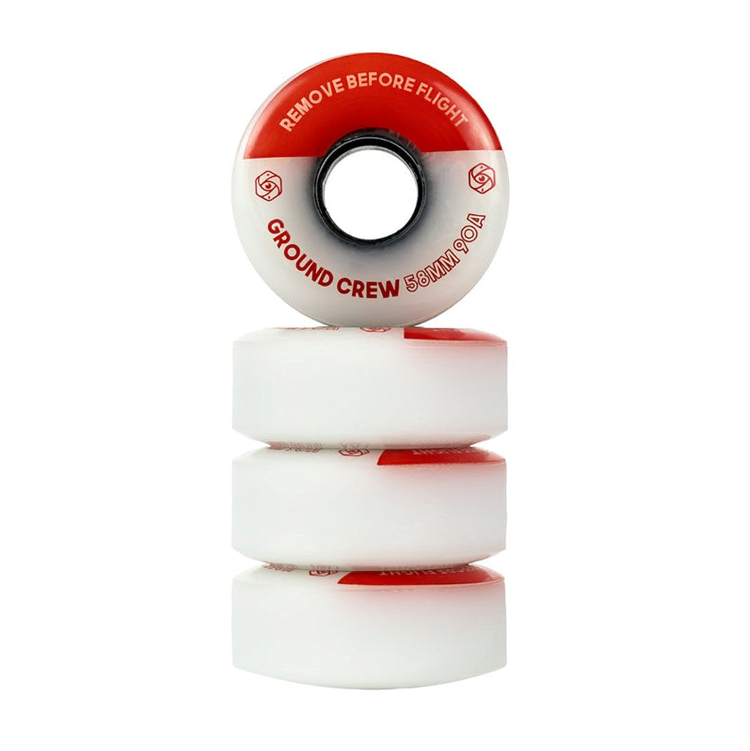 Red Eye Ground Crew Inline Wheels 58mm 90A - 4 Pack - Lucky Skates