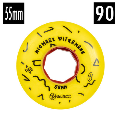 Red Eye Witzemann Childhood Inline Wheels 90A 55mm - 4 Pack
