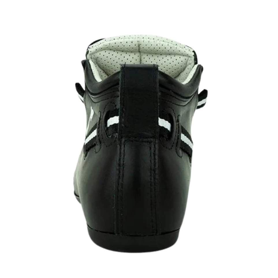 Riedell Solaris 2.0 Quad Roller Skate Leather Boots Black - Lucky Skates 