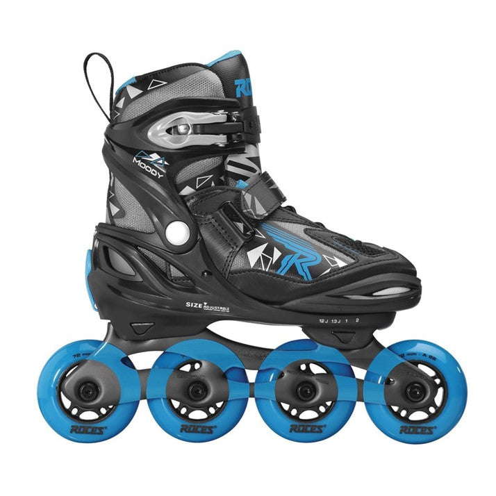 Kids Adjustable Roces Moody TIF Blue Inline Skates *Last Pair* US 4-7 - Lucky Skates